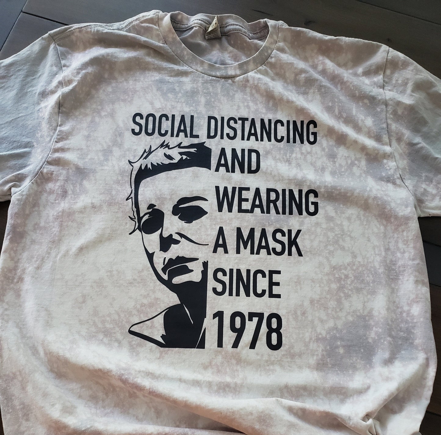 Social distancing and wearing a mask / Halloween Transfer / Michael Myers / T shirt Transfer / Screenprint Transfer