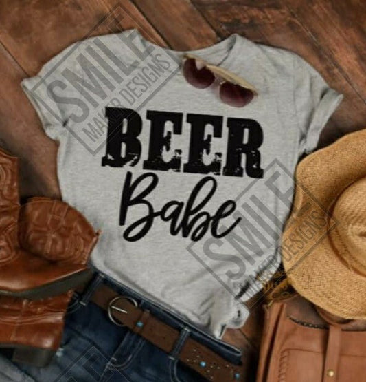 READY TO PRESS beer babe / beer / funny / rts / Screen print / transfers / Heat transfers